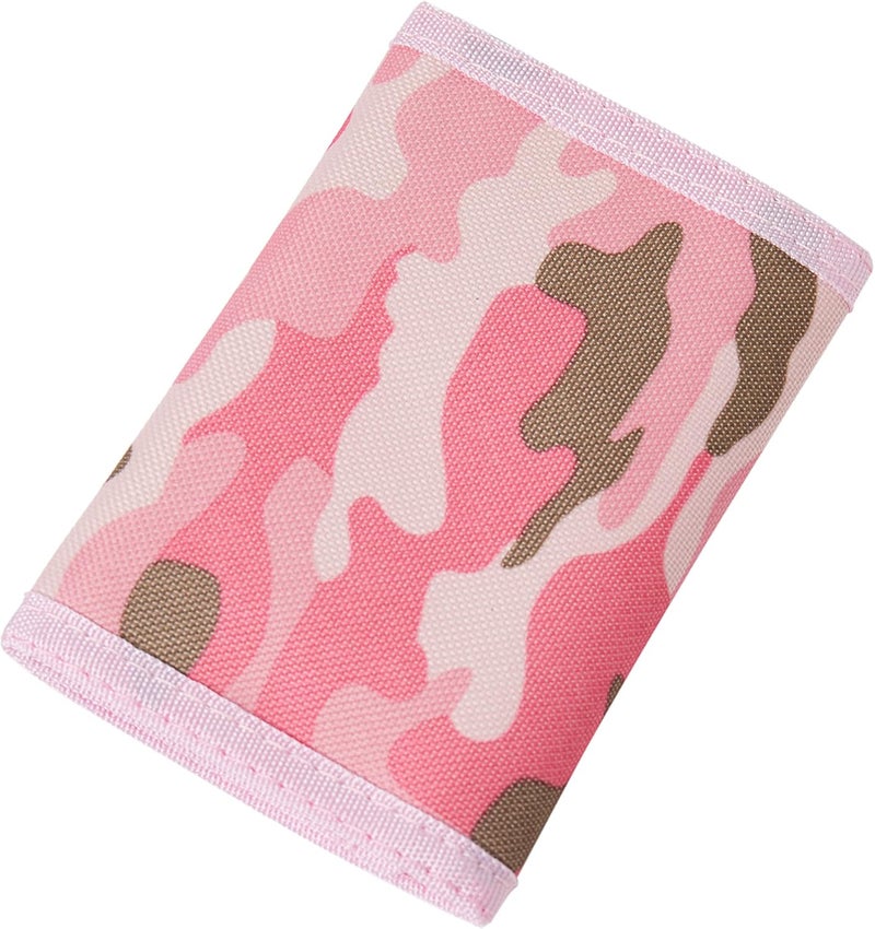 Nitort Wallet, Canvas Outdoor Sports Wallets for Kid, Lovely Wallet with Zipper for Kids- Front Pocket Wallet with Magic Sticker - Image 5